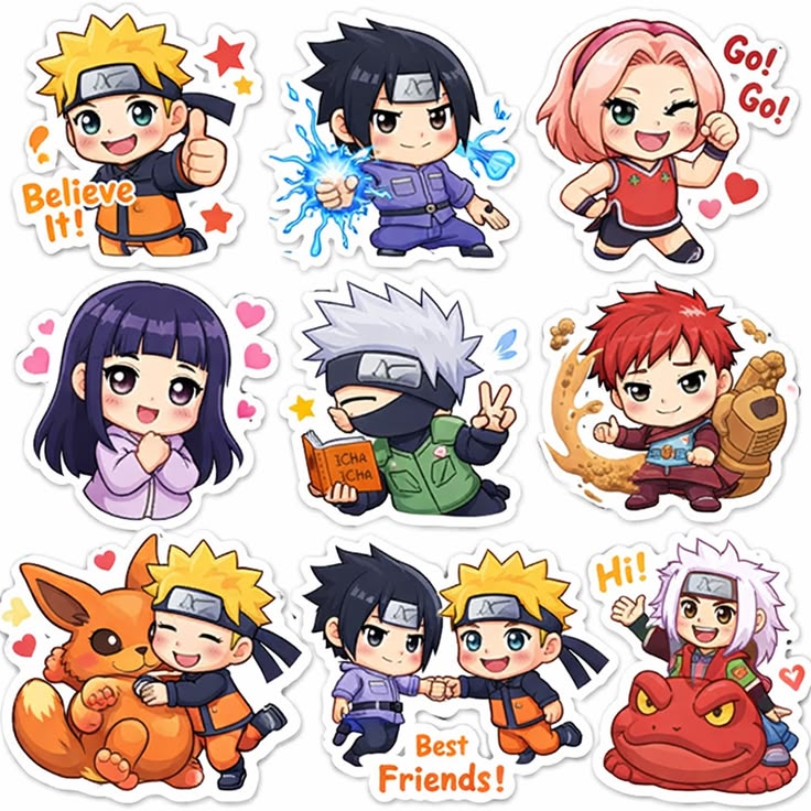 Sticker chibi anime 8