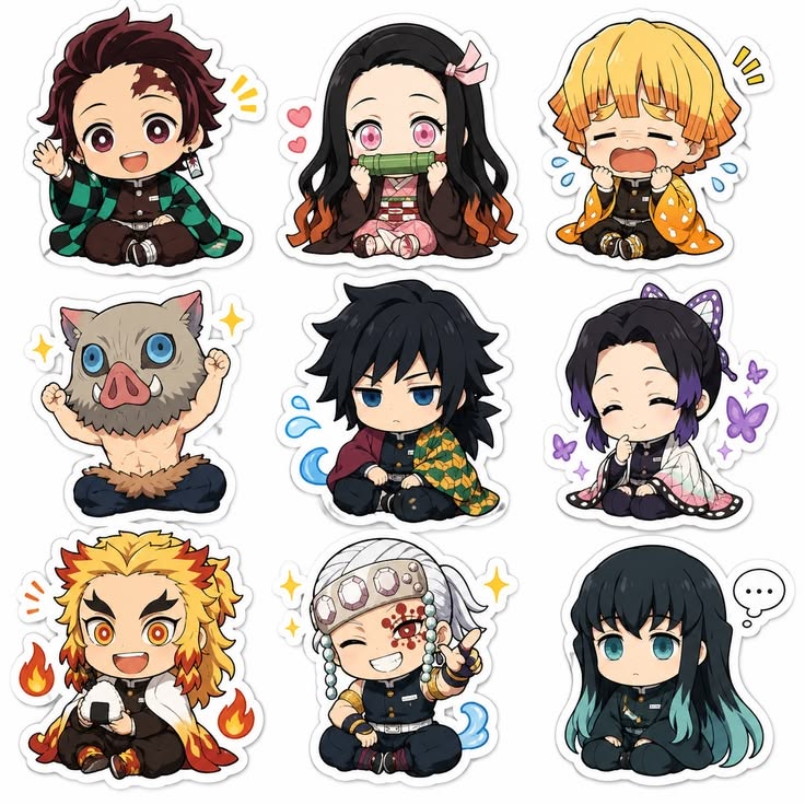 Sticker chibi anime 9