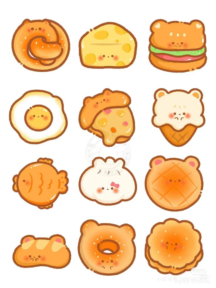 Sticker chibi đồ ăn, thức uống 1