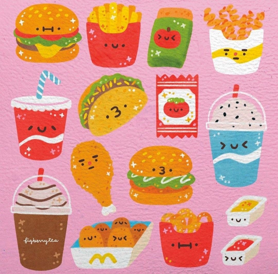 Sticker chibi đồ ăn, thức uống 11