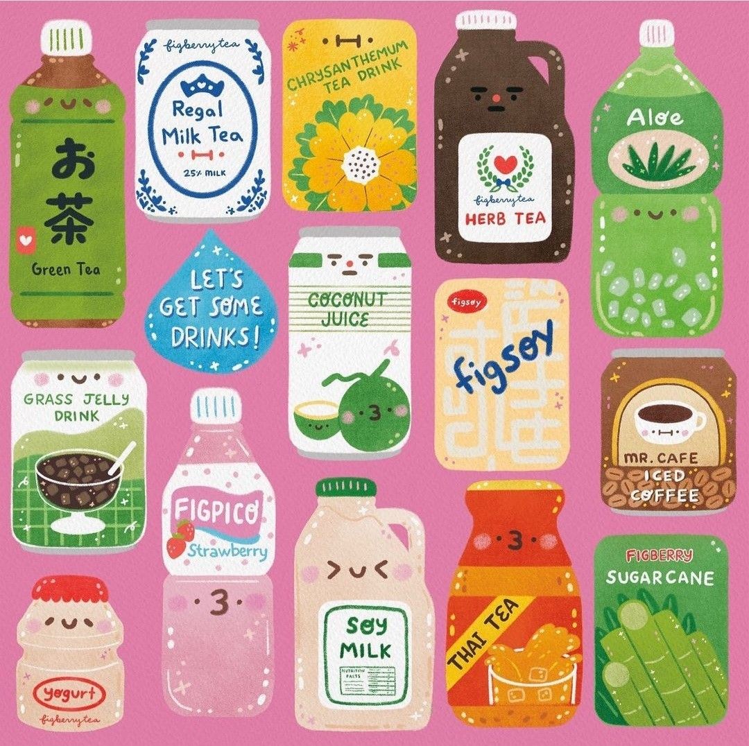 Sticker chibi đồ ăn, thức uống 12
