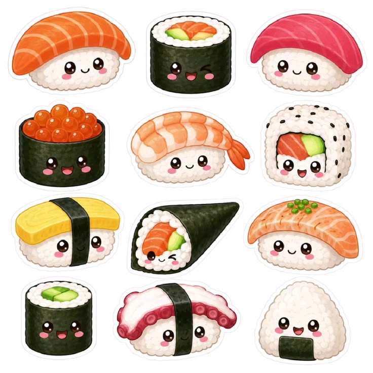 Sticker chibi đồ ăn, thức uống 2