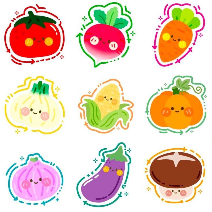 Sticker chibi đồ ăn, thức uống 3