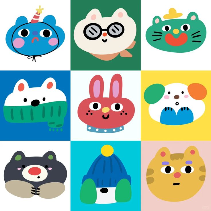 Sticker chibi động vật dễ thương 2
