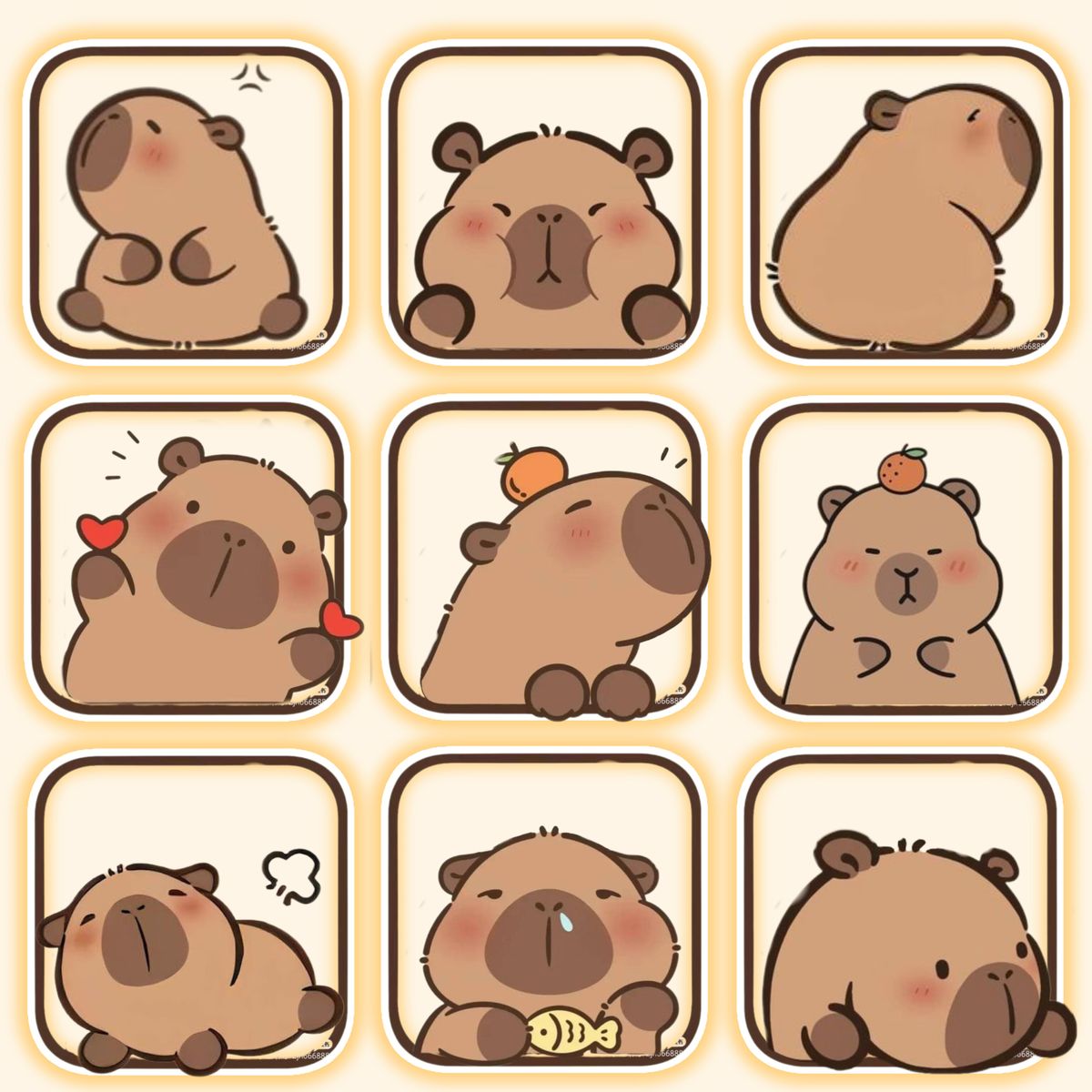 Sticker chibi động vật dễ thương 8