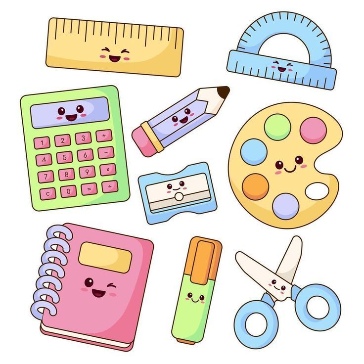 Sticker chibi học tập 2