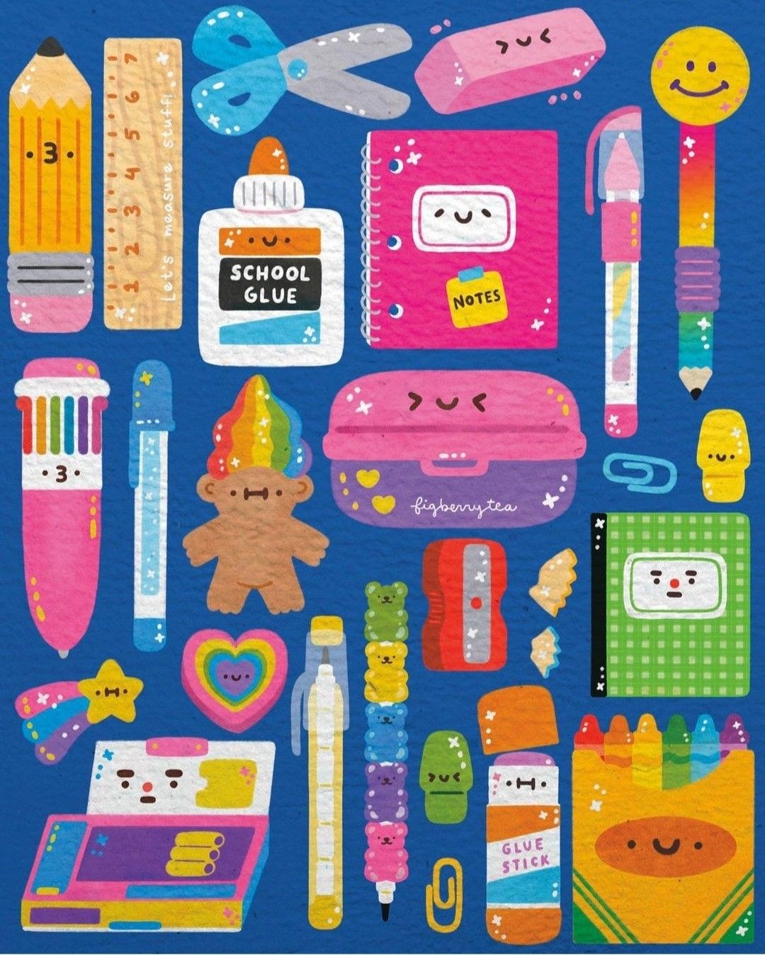 Sticker chibi học tập 8