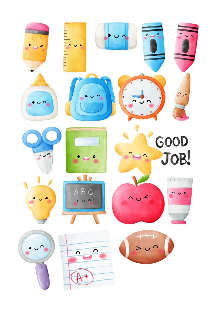 Sticker chibi học tập 9