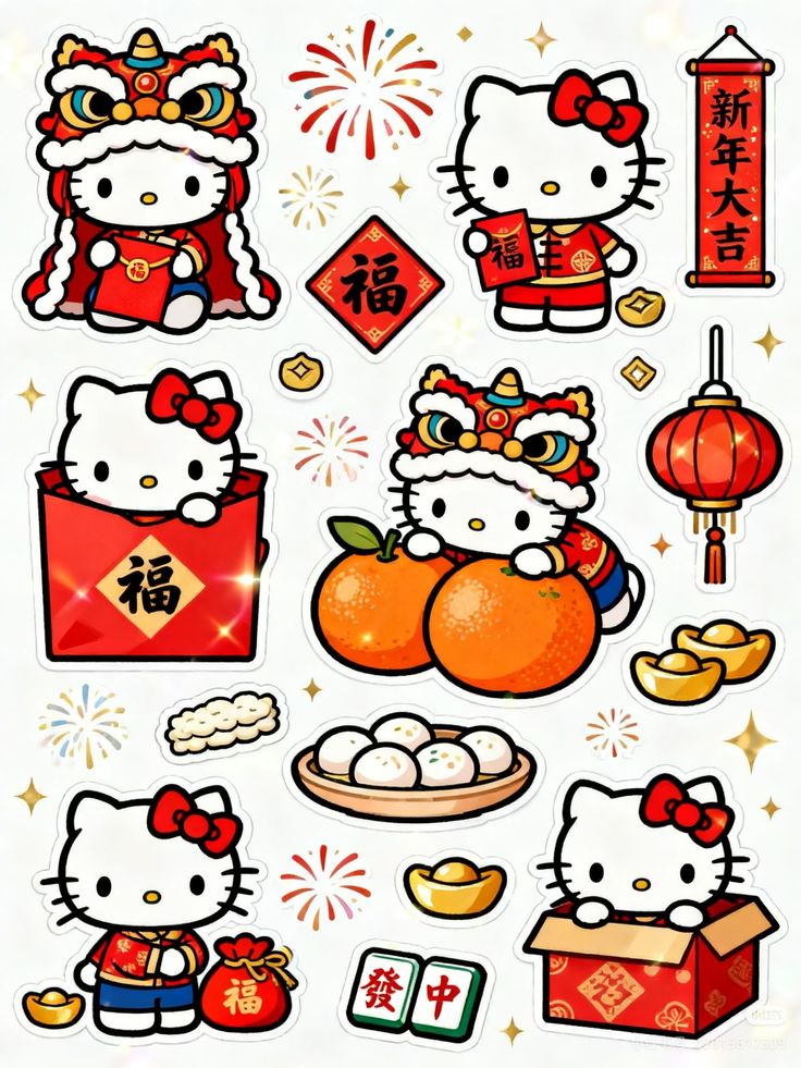 Sticker chibi lễ hội 10