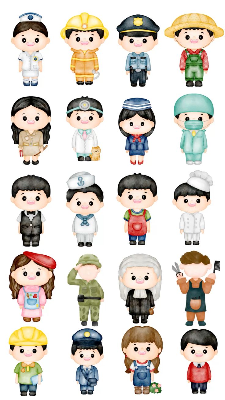 Sticker chibi nghề nghiệp 4