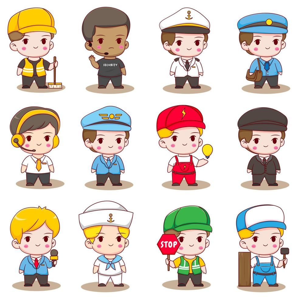 Sticker chibi nghề nghiệp 5