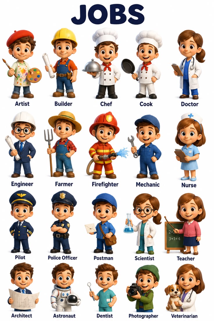 Sticker chibi nghề nghiệp 7