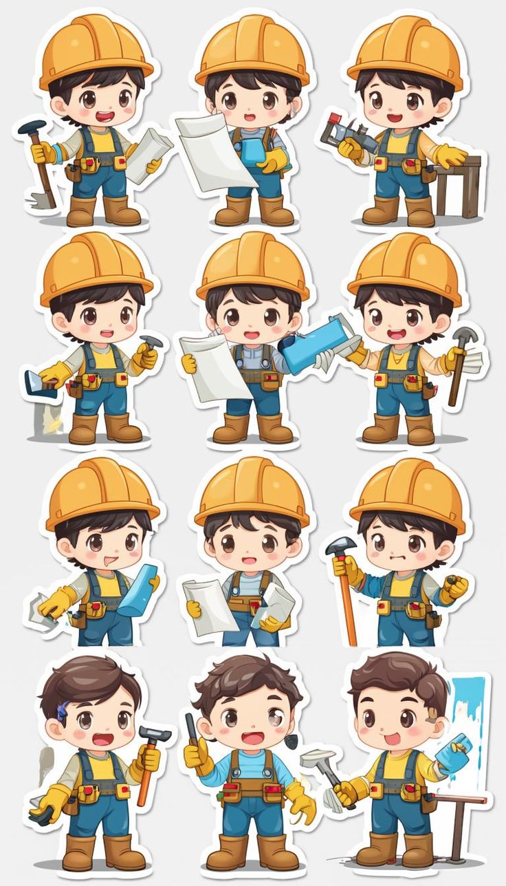 Sticker chibi nghề nghiệp 9