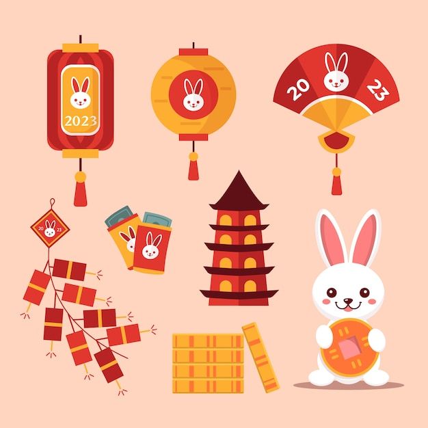 Ý tưởng thiết kế sticker trung thu phong cách đơn giản 2