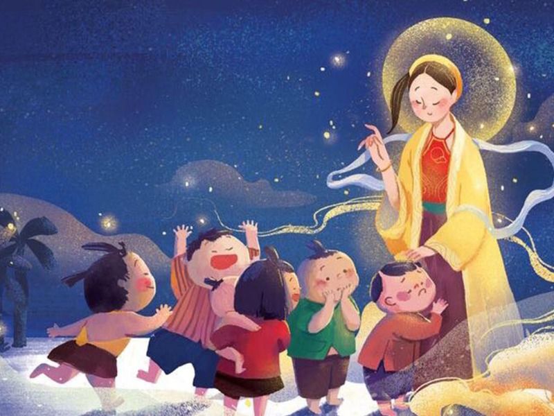Tranh chị Hằng và chú Cuội 2