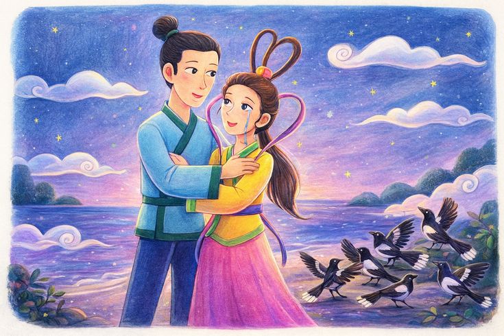 Tranh chị Hằng và chú Cuội 8
