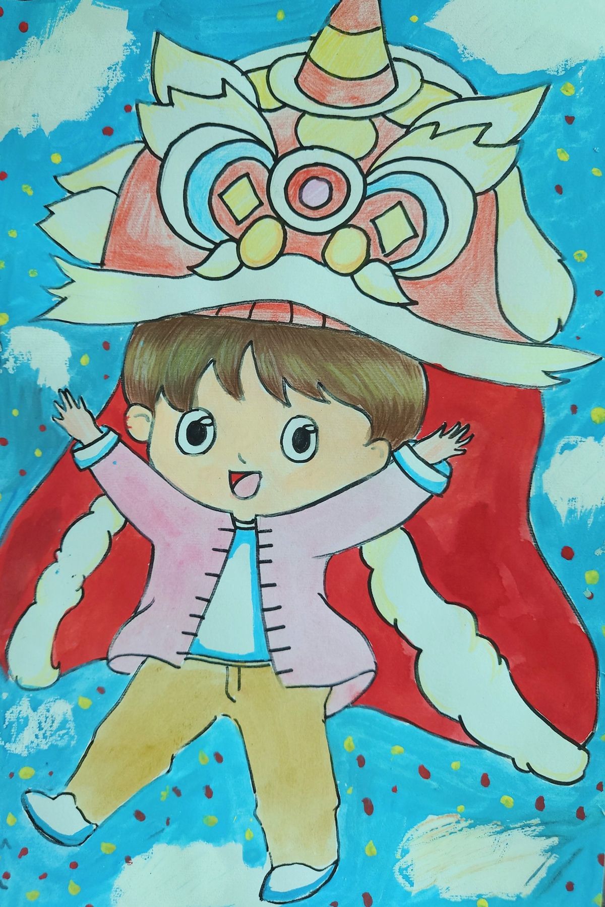 Tranh Trung Thu phong cách anime/chibi 8
