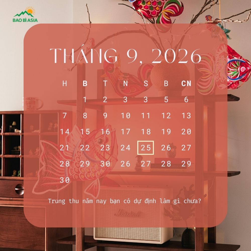 Lịch Trung Thu năm 2026