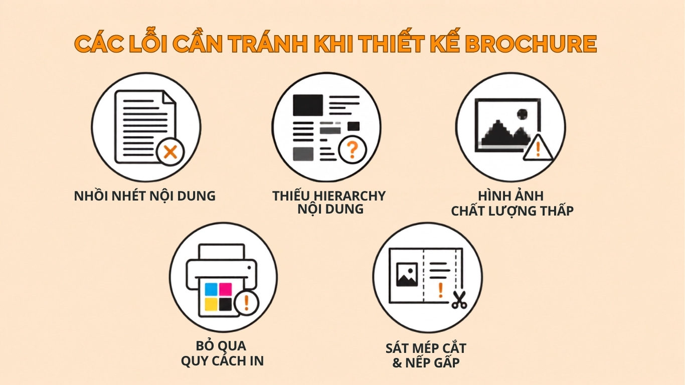5 lỗi cần tránh khi thiết kế brochure