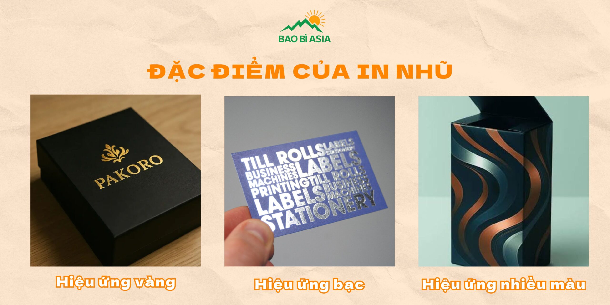 Đặc điểm hiệu ứng in nhũ