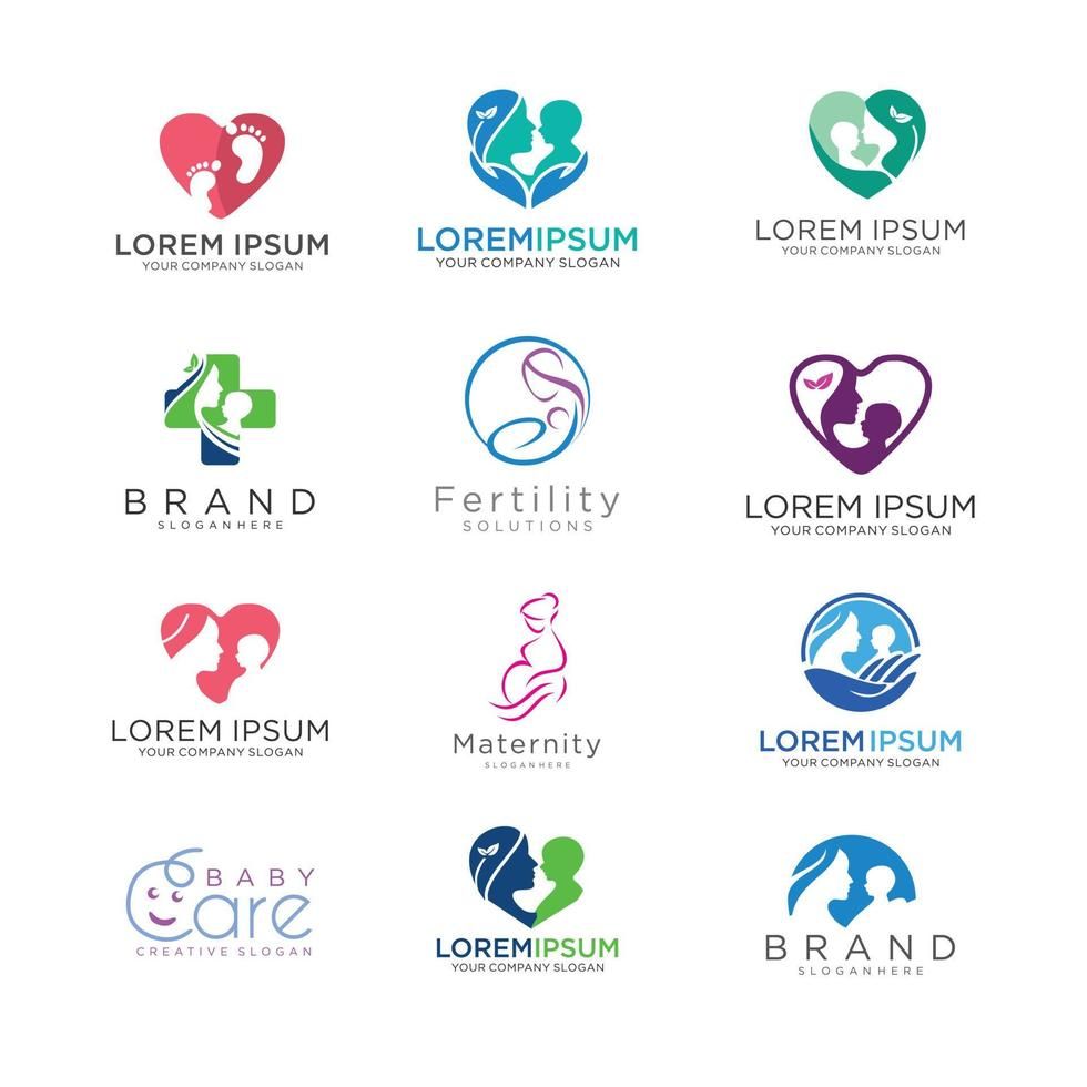 Logo sản phẩm chăm sóc mẹ và bé