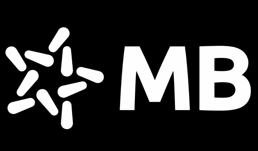 Logo MB Bank chữ trắng