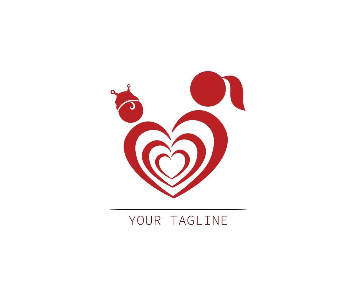 Logo mẹ và bé tối giản, hiện đại