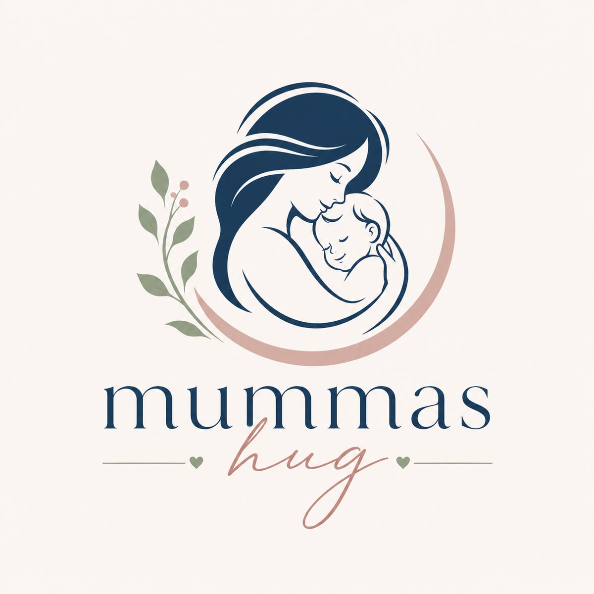 Logo mẹ ôm bé