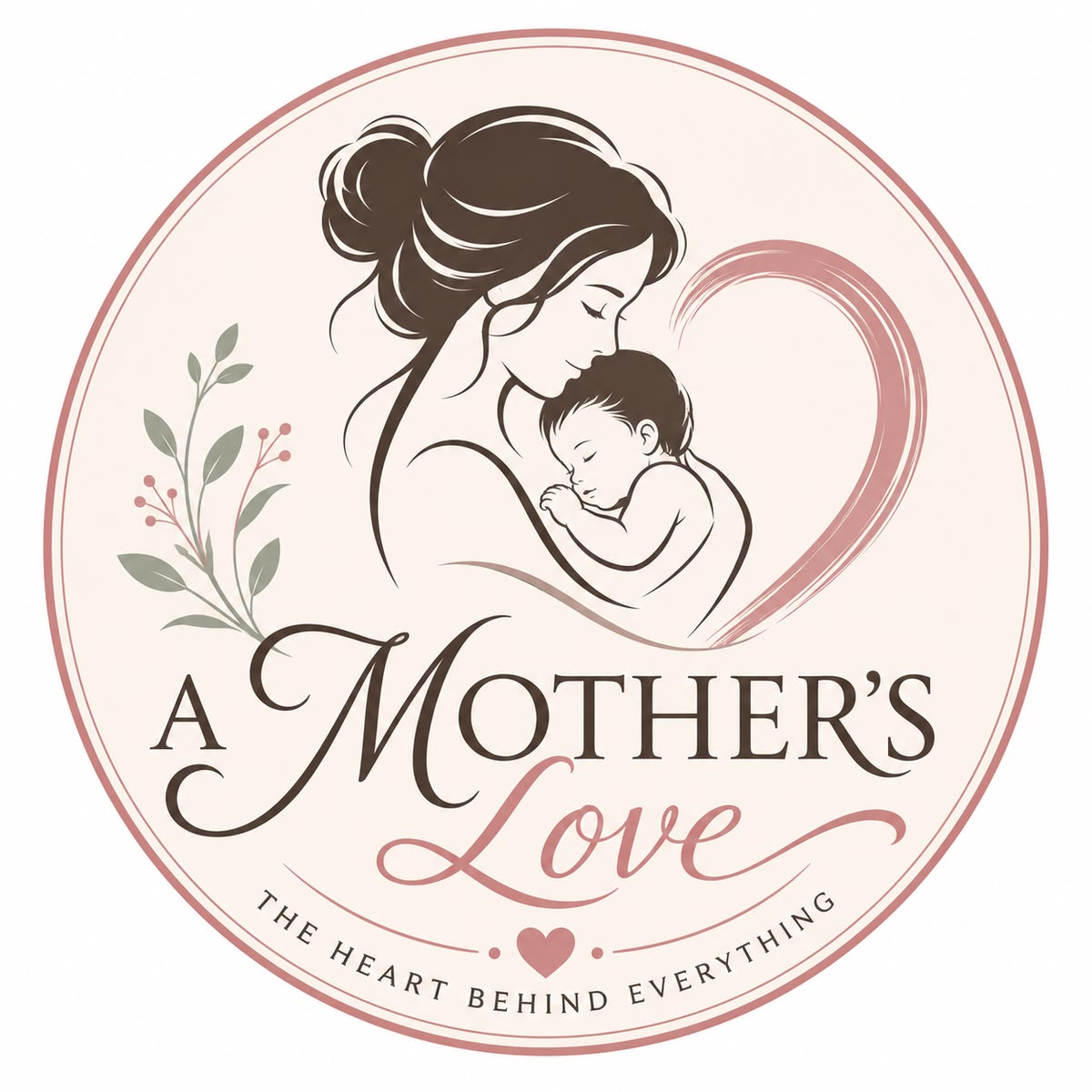 Logo mẹ ôm bé