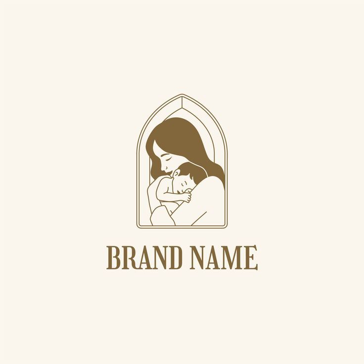 Logo mẹ ôm bé