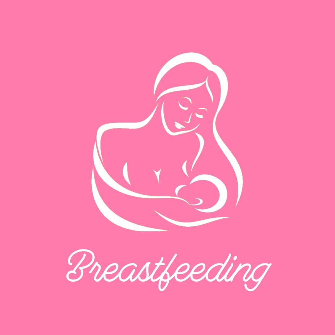 Logo mẹ và bé màu hồng pastel