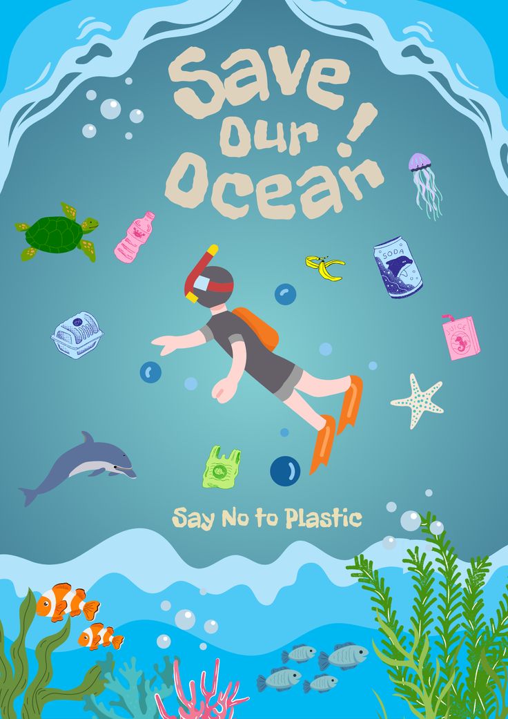 Poster bảo vệ môi trường biển