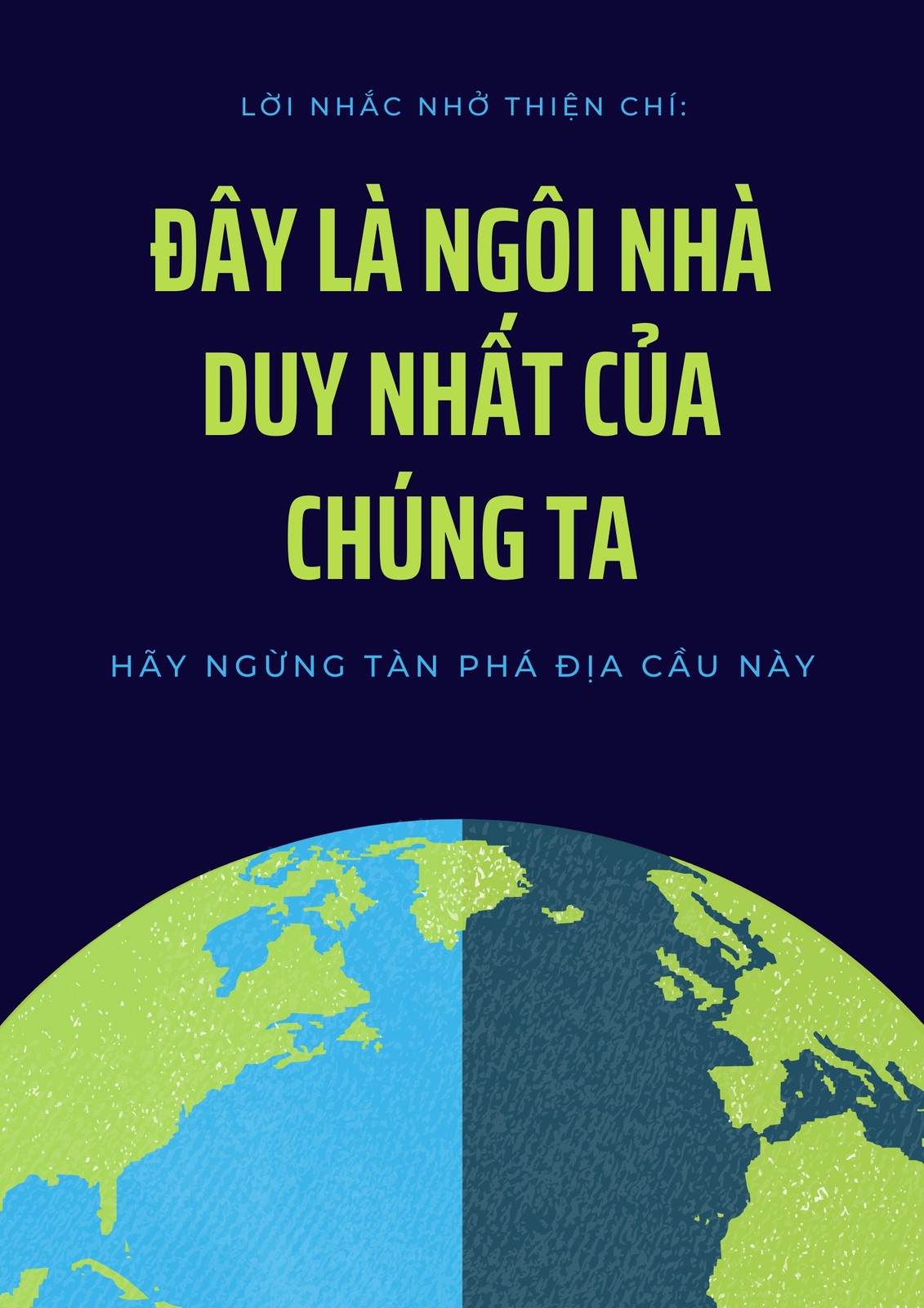 Poster bảo vệ môi trường đơn giản, dễ vẽ