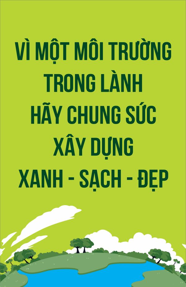 Poster bảo vệ môi trường đơn giản, dễ vẽ