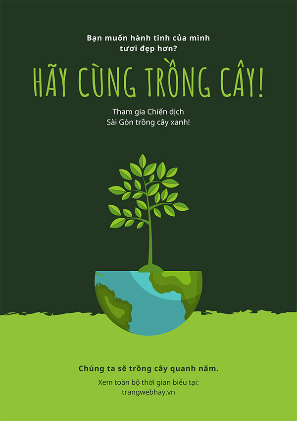 Poster chủ đề bảo vệ rừng và đa dạng sinh học