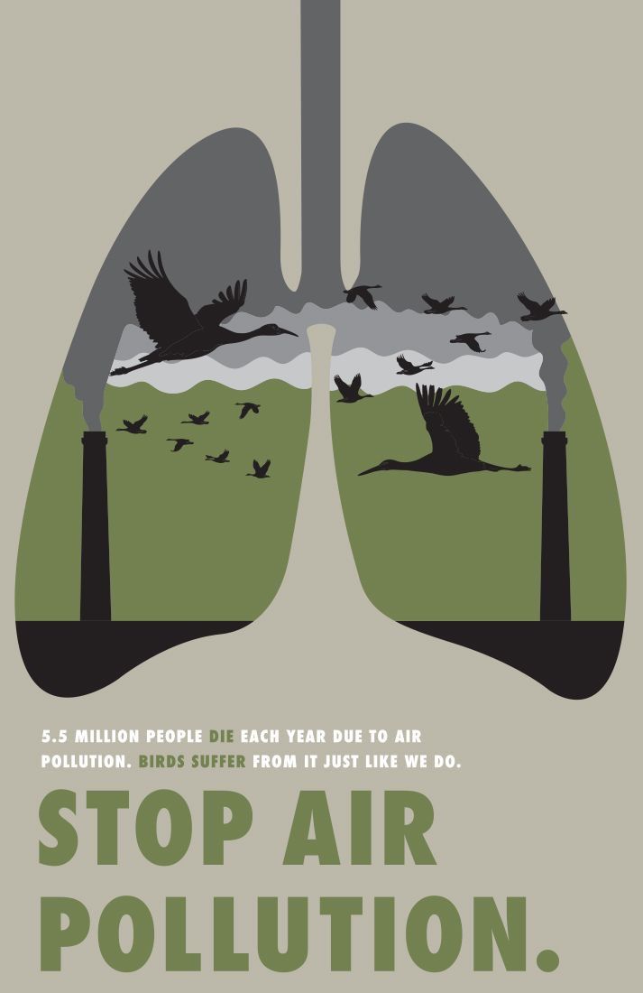 Poster chống ô nhiễm không khí