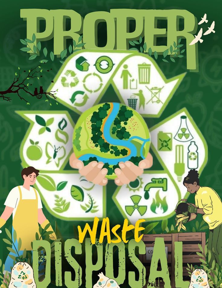 Poster về chủ đề giảm rác thải nhựa