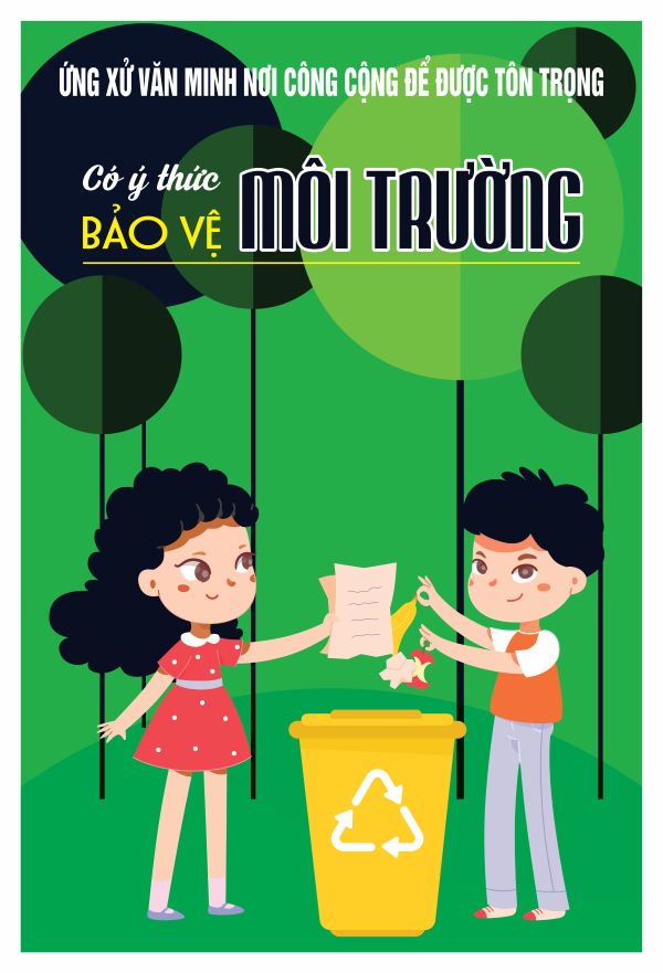 Poster tuyên truyền phân loại rác