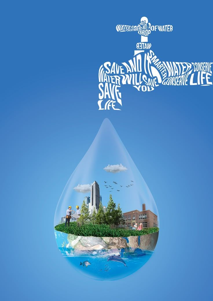 Poster về chủ đề tiết kiệm nước