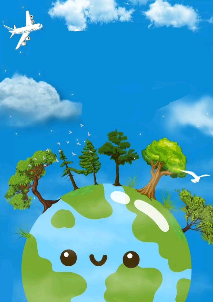 Poster bảo vệ môi trường chủ đề trái đất xanh