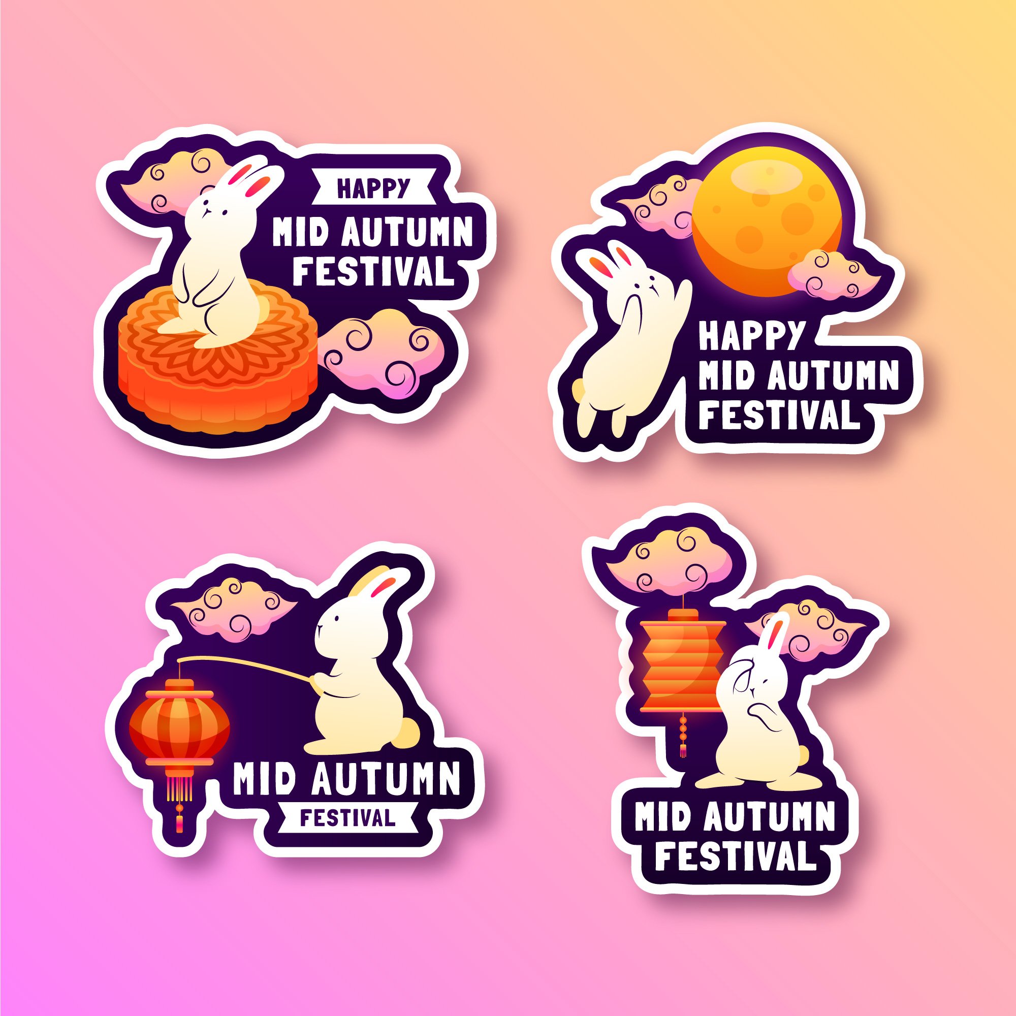 Ý tưởng thiết kế sticker trung thu dành cho logo doanh nghiệp 2
