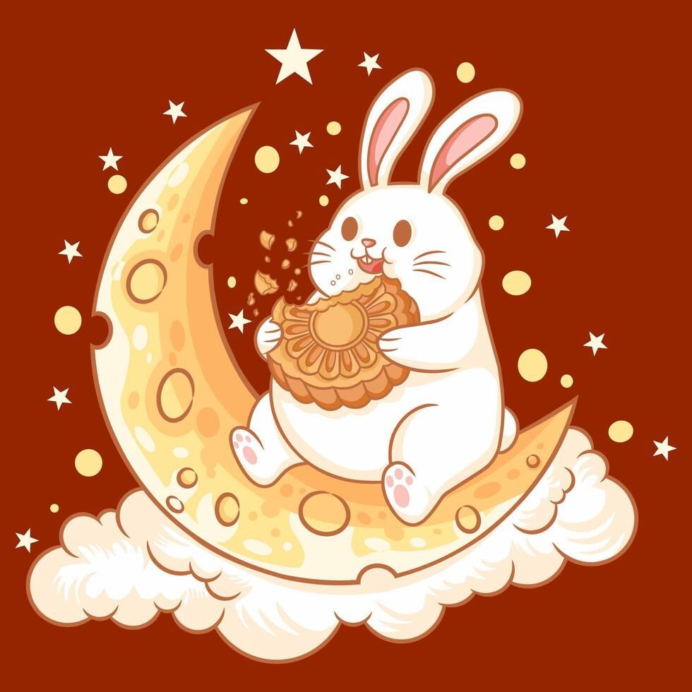Ý tưởng thiết kế sticker thỏ ngọc phong cách cute