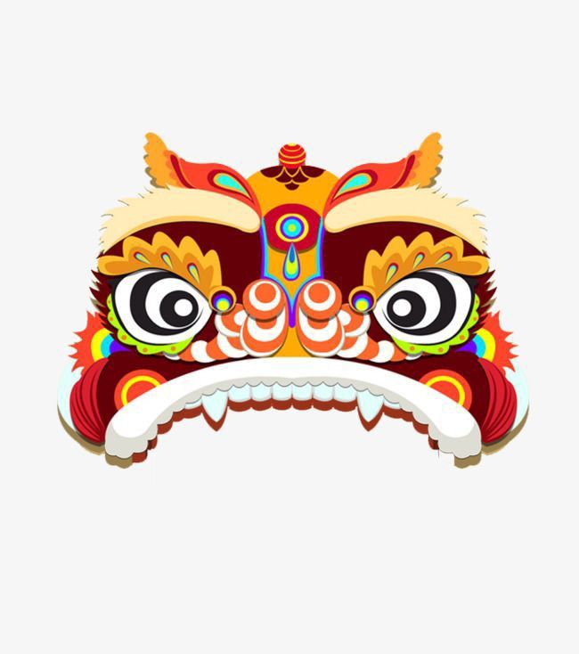 Ý tưởng thiết kế sticker đầu lân phong cách truyền thống 3