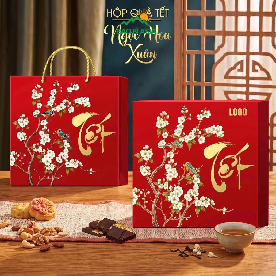 Hộp quà Tết Ngọc Hoa Xuân