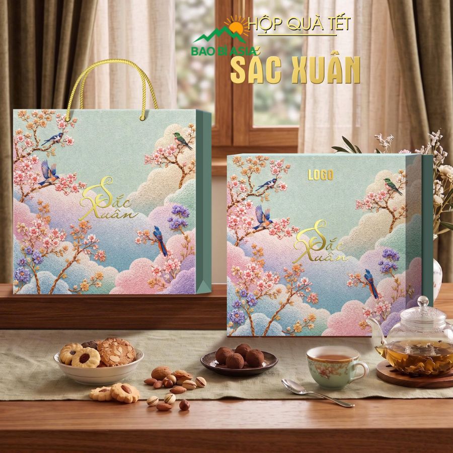 Hộp quà Tết Sắc Xuân