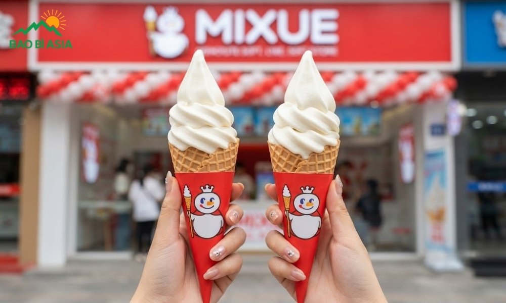 Menu kem Mixue