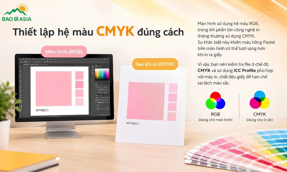 Thiết lập hệ màu CMYK đúng cách