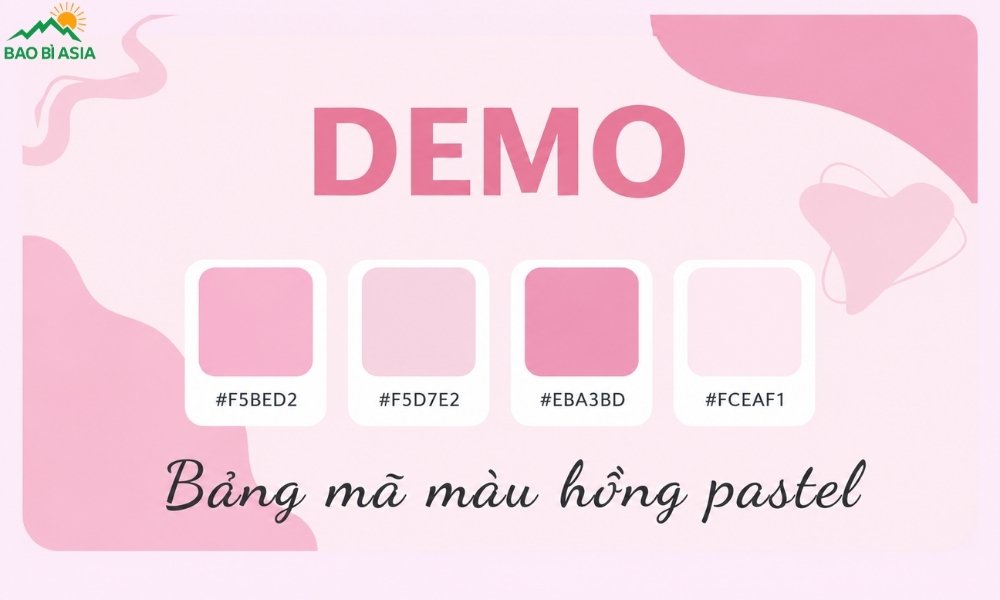 Bảng màu hồng Pastel 1