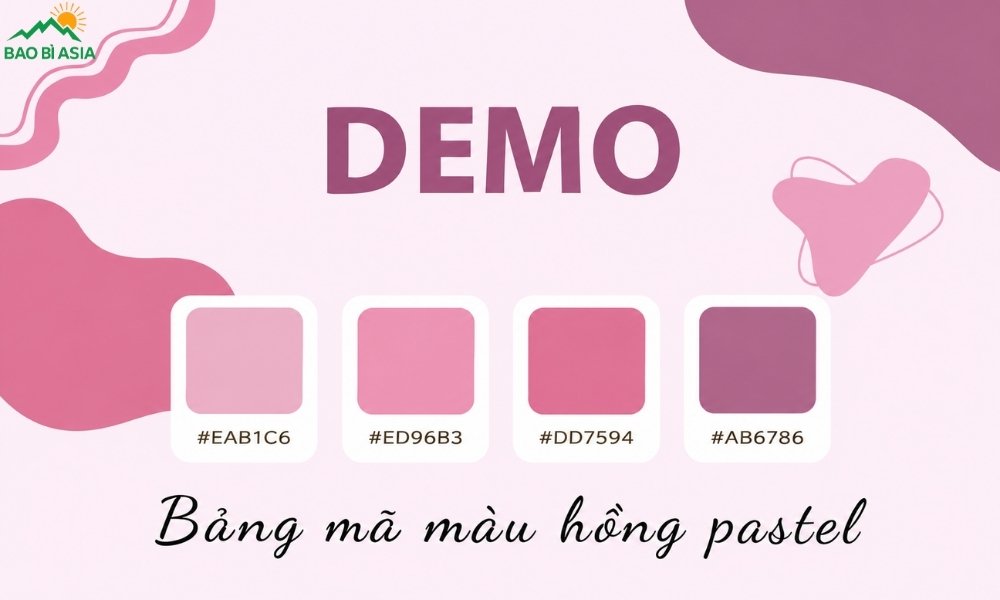 Bảng màu hồng Pastel 3