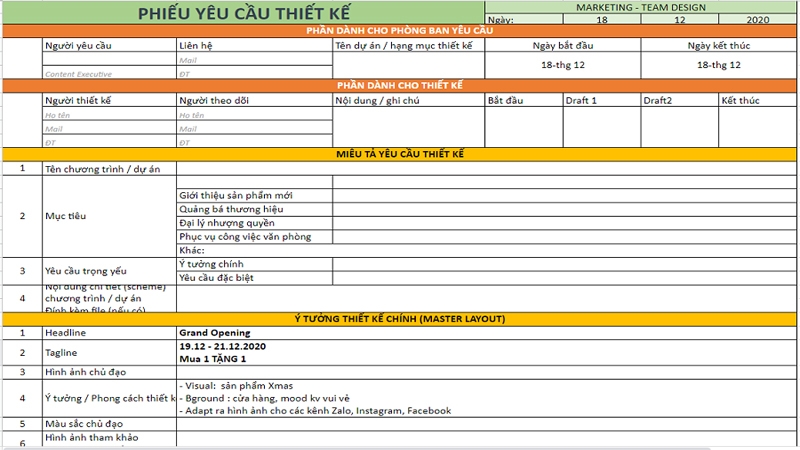 Mẫu brief 1